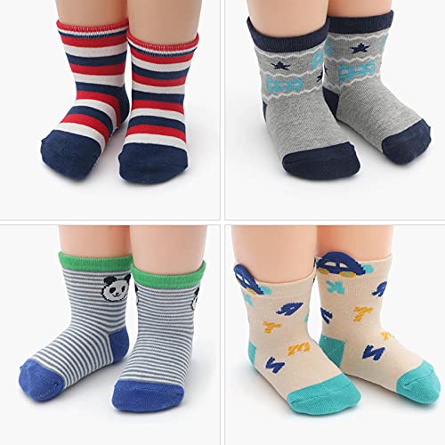 EDOTON 12 Paia Ragazzo del Bambino Calzini