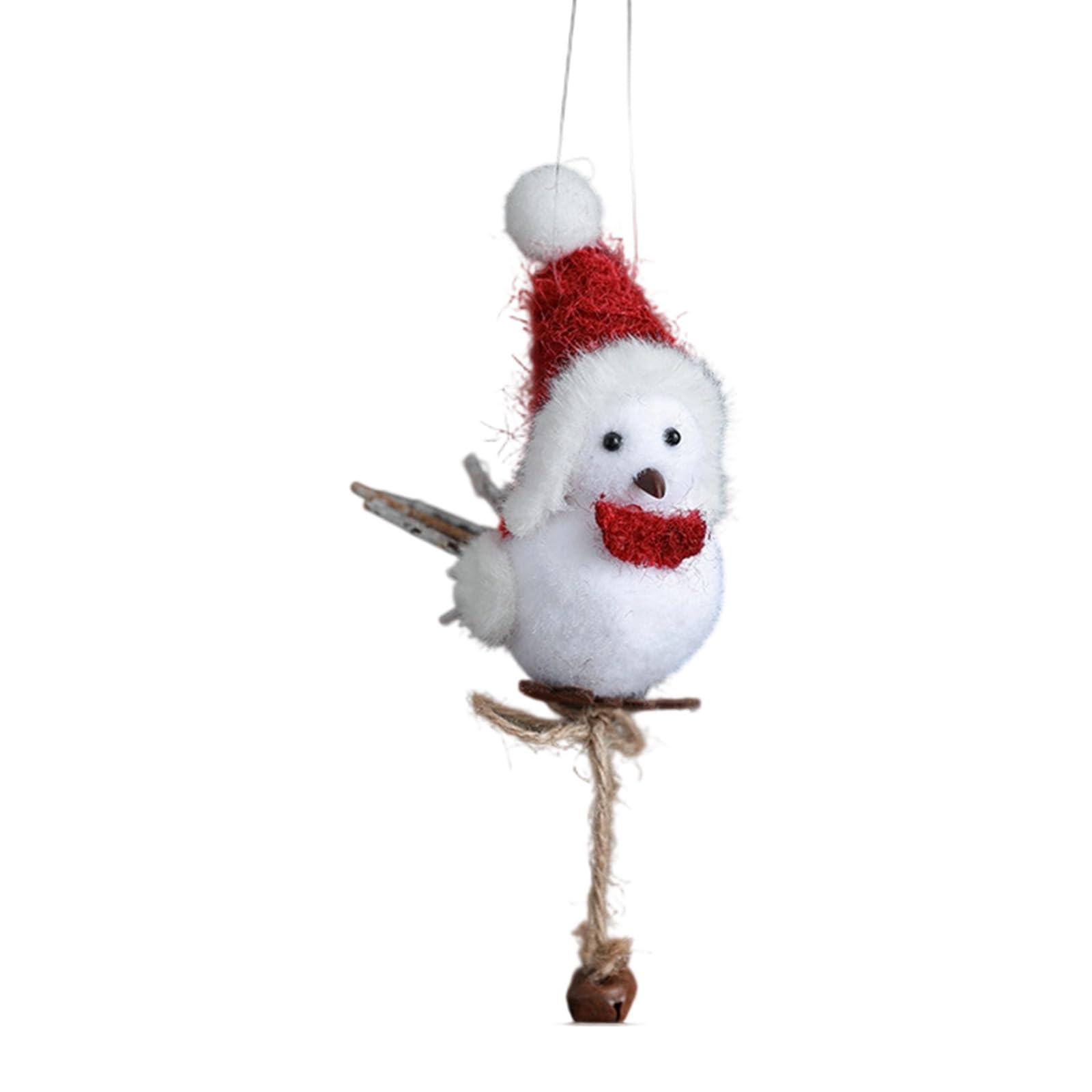 Linvimia D Realistic Plush Bir Hanging Ecorations Soft Foam Re Winter Accessories Pendant For Christmas Tree Party Christmas Party Hanging Accessories