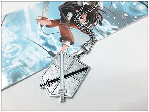 Attack on Titan Shingeki No Kyojin 4 Squads Necklace (Trainees Squad，silver)