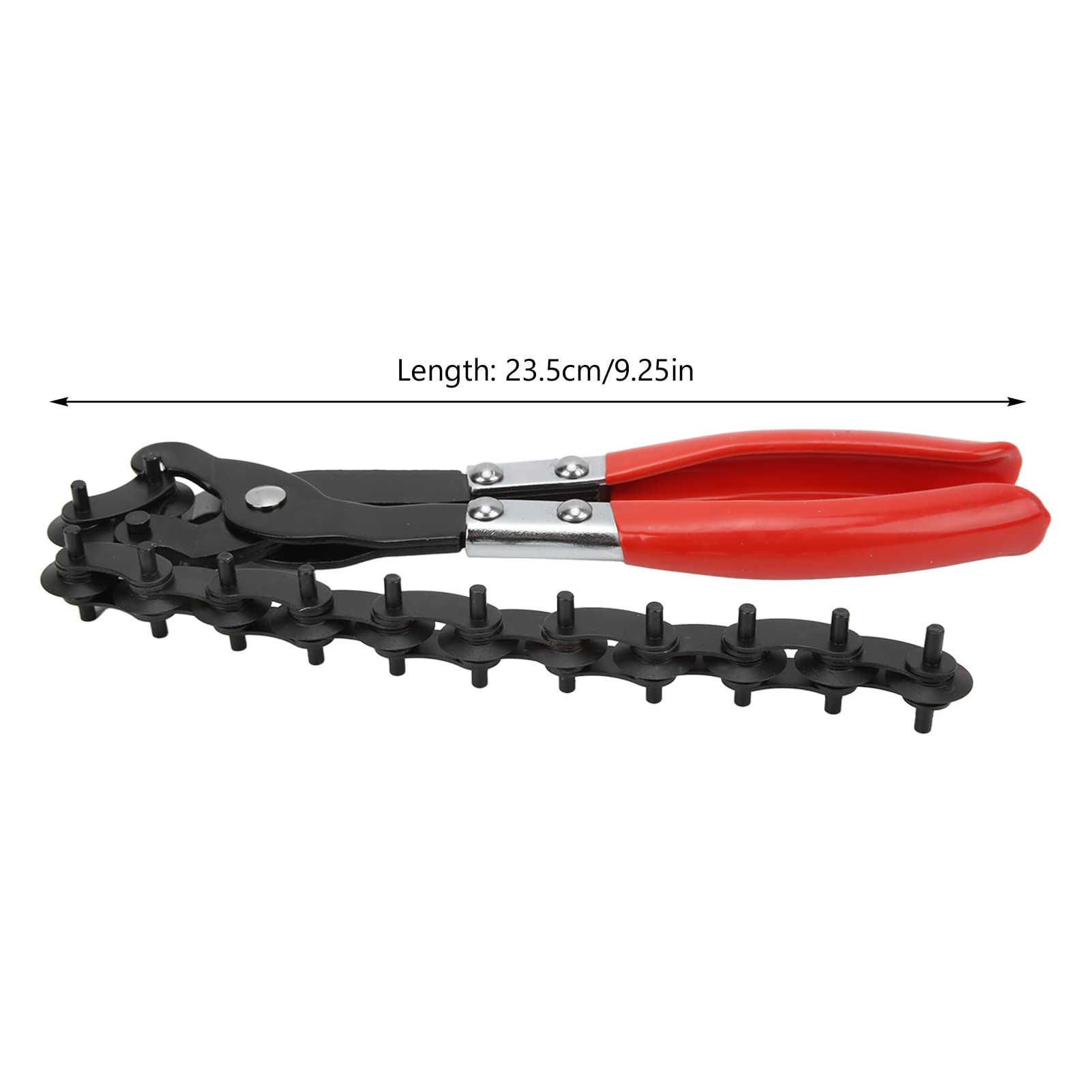 Endrohrschneider, 23,5 cm/9,25 Zoll Auspuff Endrohrschneider Kette Edelstahl Universal für Auto PVC Kupferrohr