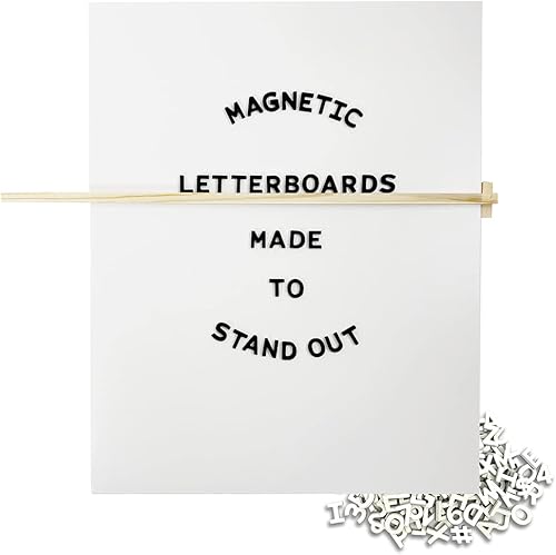 Tableros magnéticos de letras  Tablero de letras intercambiable  Acabado de madera rica  Letreros de decoración de habitaciónoficinahogar (16 x 20