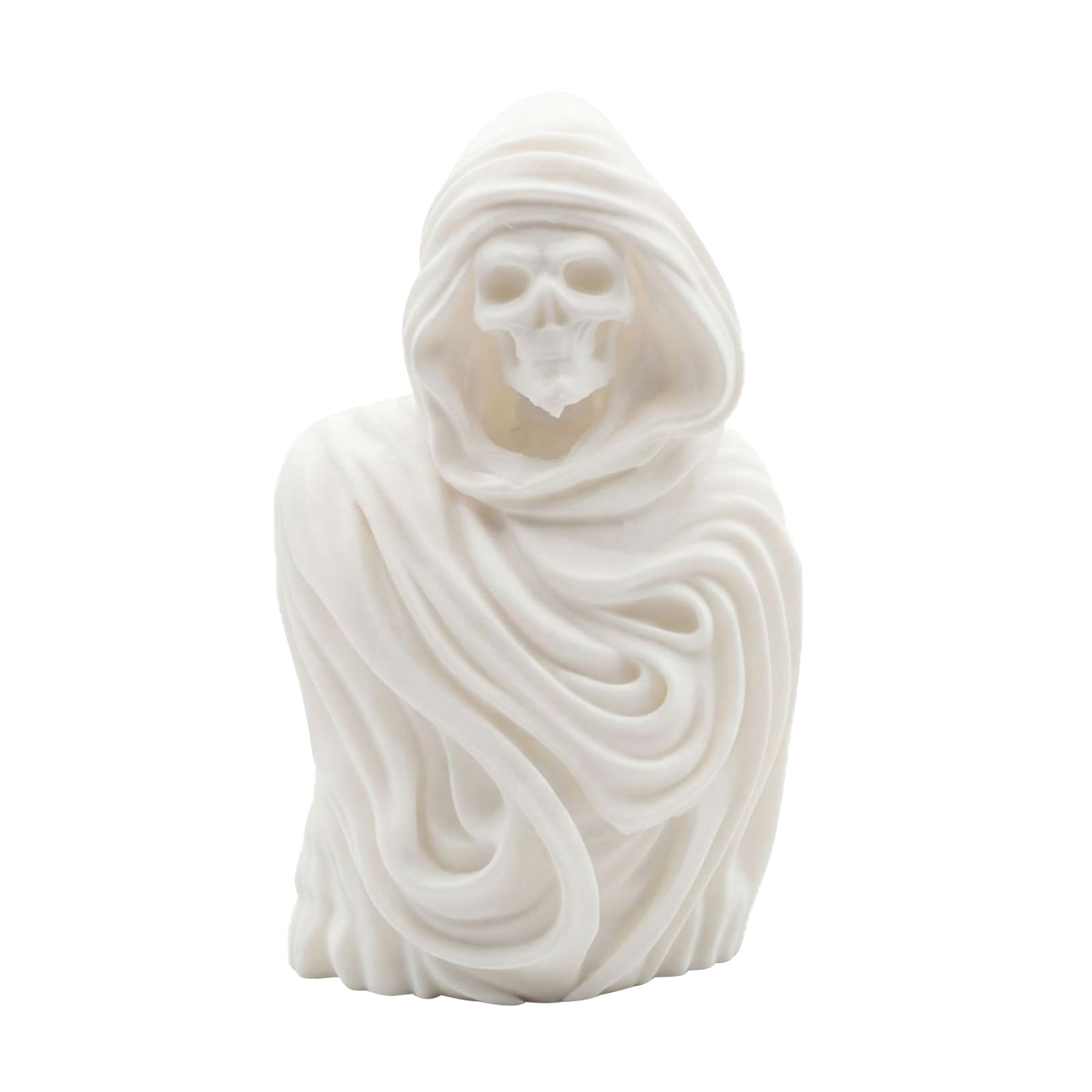 Glifora Halloween Grim Reaper Figurine - 3D Printed Gothic Skeleton Sculpture for Bookshelf, Home, Desk and Tabletop Decor