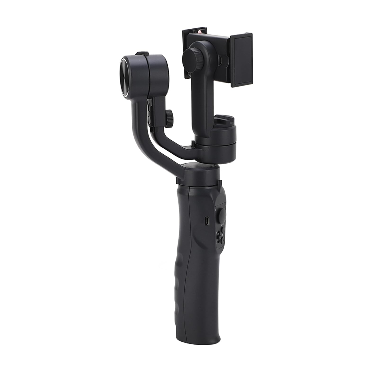 Ausla Estabilizador de Teléfono de 3 Ejes Cardán de Mano ABS con Seguimiento Automático Reconocimiento Facial Modo Panorámico de 2200 MAh para Vlog Live Stream Travel Smartphones iOS