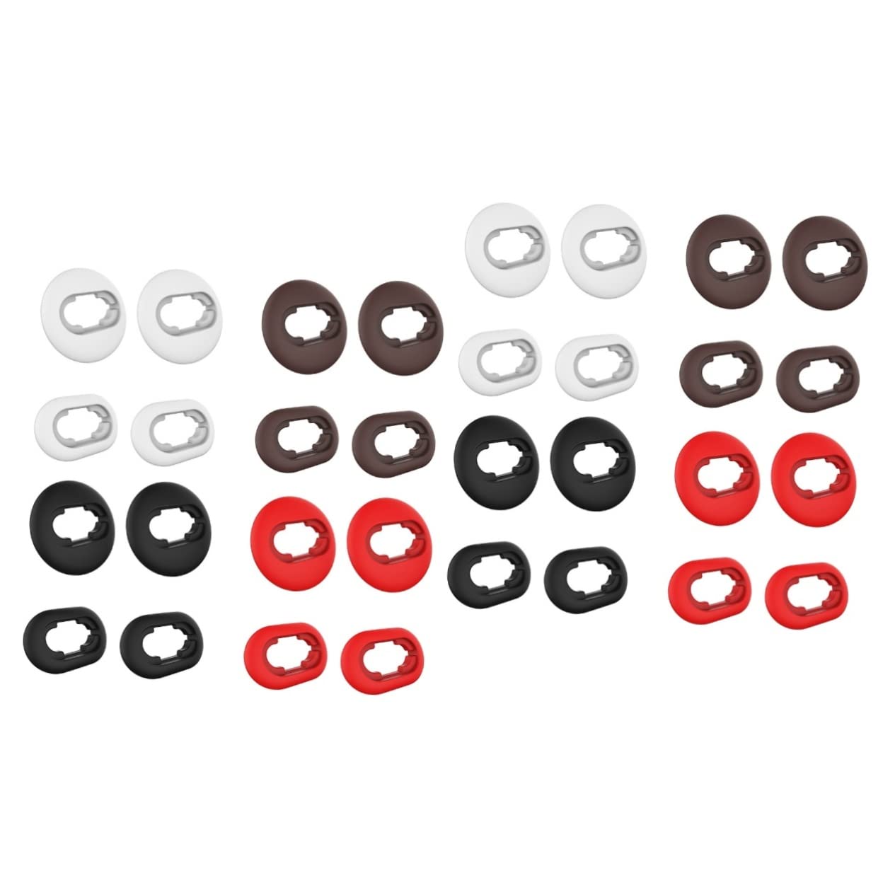 Gatuida 16pares Tapones De Para Auriculares Inalámbricos Compatible Con Buds Live De Negros Rojos y Lavables Seguro Para