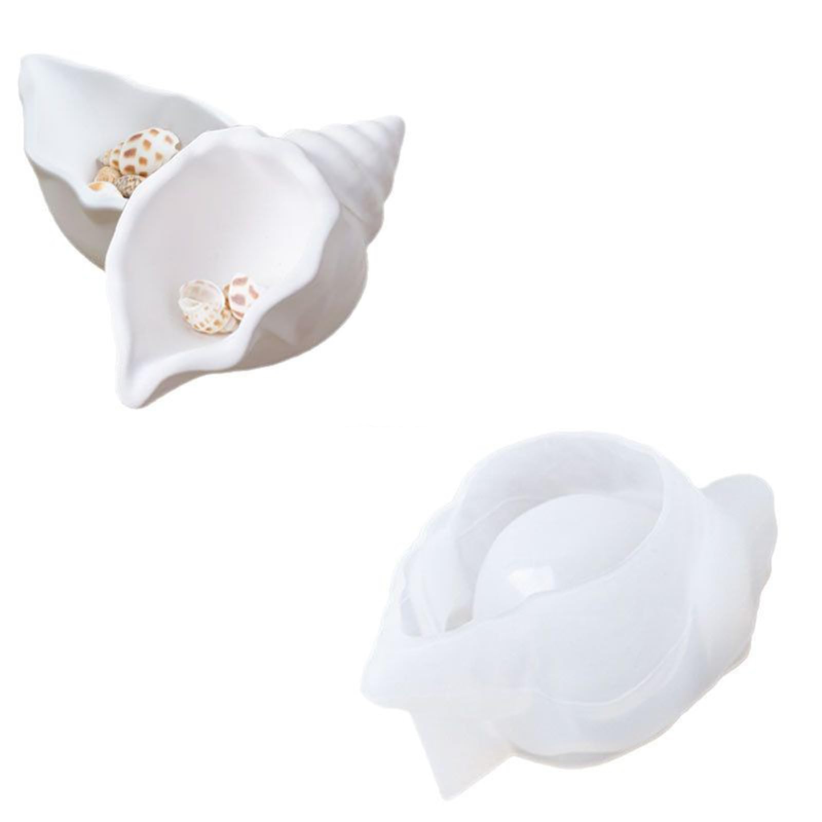 Buxuaaaa Conch Jar Silicone Molds Jewelry Storage Box Molds Epoxy Resin Castings Cylinder Plasters Conch Jar