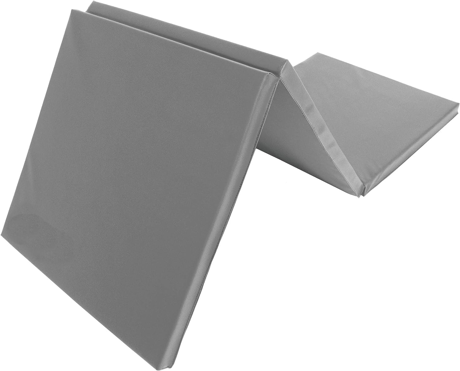 IRIS Tri-Fold Folding Exercise Mat 6’x2’ with Carrying Handles for Tumbling, MMA, Martial Arts, Gymnastics, Stretching (Grey)-picture-42