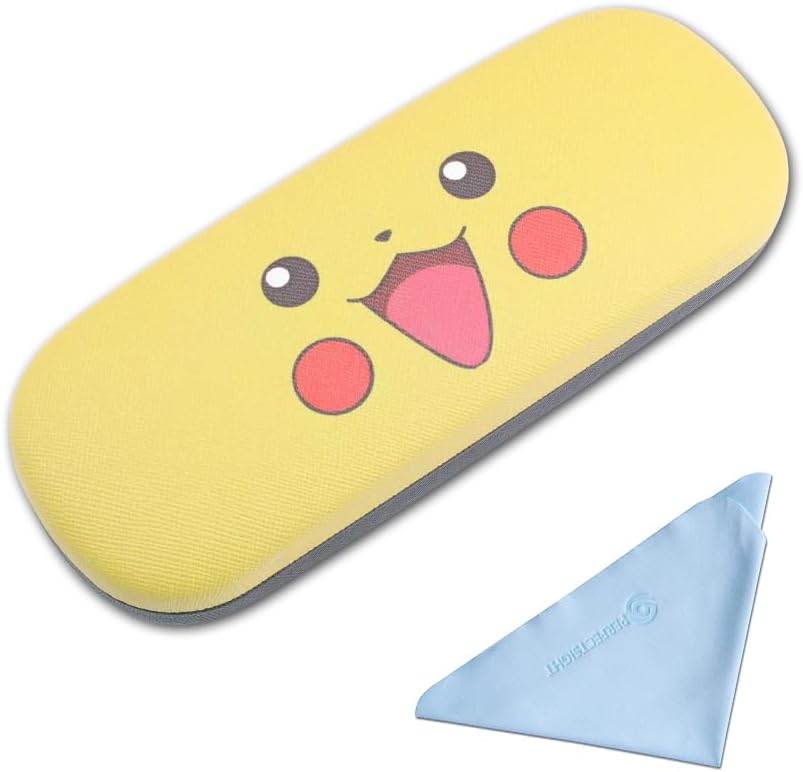 Hard Shell Eyeglasses Case, Protective Glasses Case, PU Leather Eyeglass Case for Women Men Girls