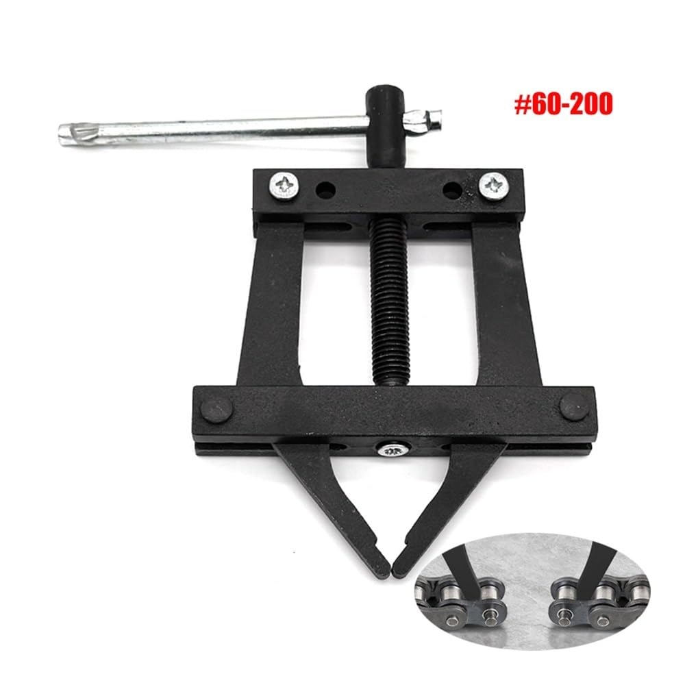 Utensile for il collegamento della catena di motociclette, biciclette e auto, estrattore for catene a rulli, supporto for attrezzi n. 60-200