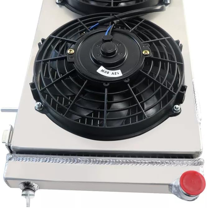 1 Row Core All Aluminum Radiator for 1991-2001 Jeep Cherokee XJ/Comanche 2.5 4.0 L4 L6 AT/MT Radiador with 3x9"Fan Shroud All Alluminum Radiators