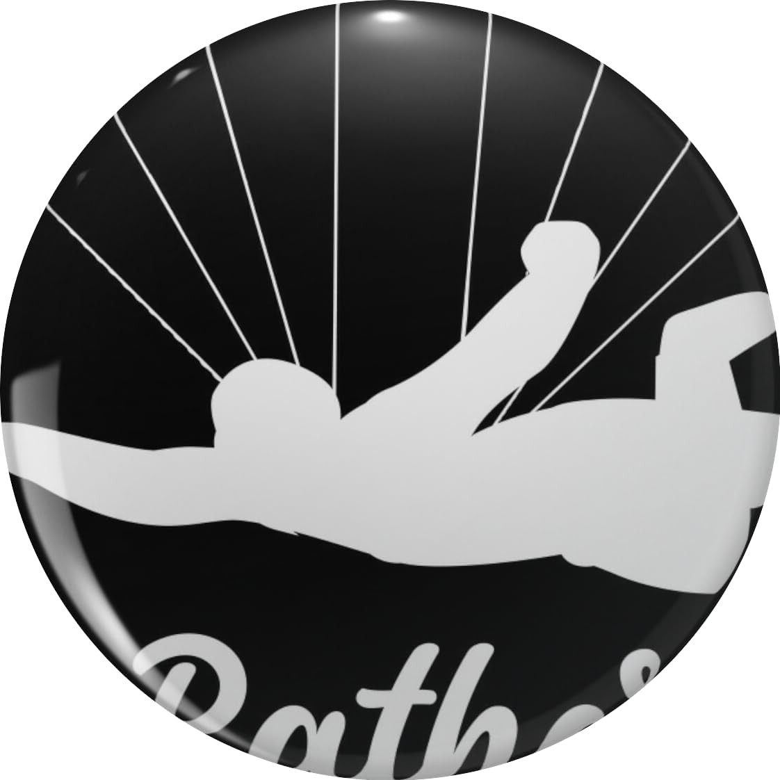 I'd Rather Be Skydiving Retro Vintage Extreme Sports Parachute Adventure Gift Lapel Pin Brooch Badge Novelty Gift 0.75"