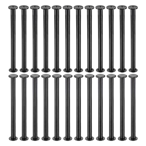 PATIKIL 24 juegos de tornillos Chicago, 70 mm l Chicago, tornillos Phillips Binding Post Tornillos Pernos de cuero remaches sujetadores conectores para cinturón de cuero Scrapbook álbumes de fotos,