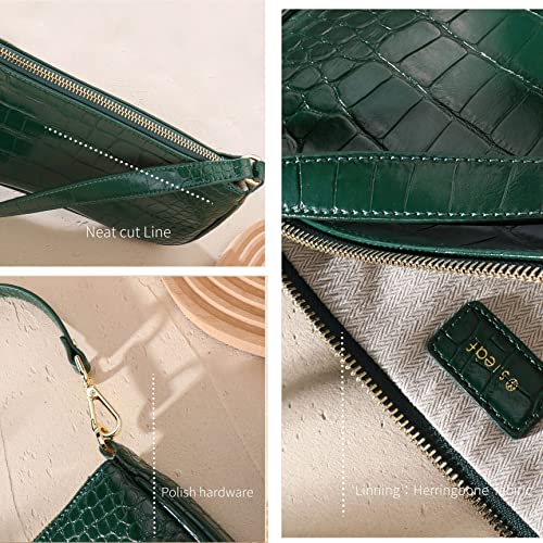 S.Leaf Retro Shoulder Bag Soft Crocodile Vegan Leather PU Clutch Purse Designer Handbags Best Friend Birthday Gifts for Women3