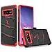 ZIZO Bolt Series for Galaxy S10 Case with Kickstand Holster Lanyard - Black & Red
