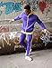 SCREENSHOT-S41706 Mens Hip Hop Premium Slim Fit Comfort Track Pants - Athletic Sport Fitness Color Block Fashion Urban Lifestyle Streetwear Bottoms-Purple/Gold-Large