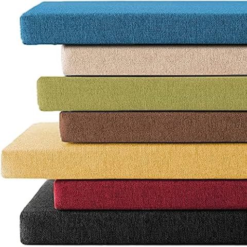 WigWu 2 3 Seater Shoe Changing Stool Cushion Thick 2/4cm Long Chair Cushion Washable Bench Seat Pads with Zippers for Bench/Couch/Kitchen (Grey,160 * 30 * 4cm) Cover