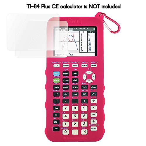 Sully Silicone Case for Ti 84 Plus CE Calculator (Pink) - Cover