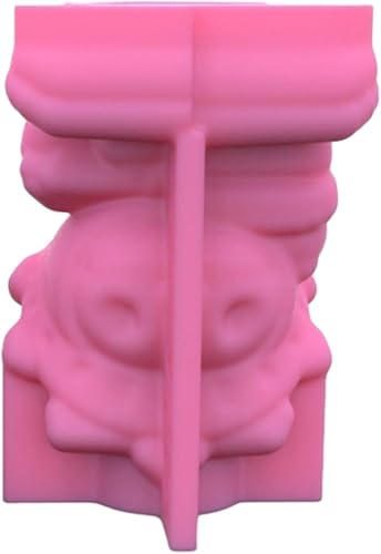 Miniatura 4 de Molde de silicona de yeso para hombre, diseño de calavera para suculentas, maceta de hormigón, florero, yeso, molde de cemento, molde de arcilla,