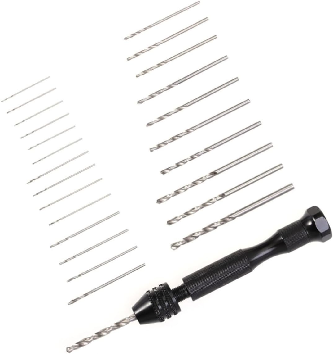 25pieces Rotary Tool Kit Alternative Precision Pin Vise Hand Drill Bits