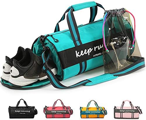 Sports Gym Bags, Travel Duffel Bag Waterproof With Shoes Compartment For Women & Men & Teenagers For Weekender carry, Travel bag, Workout duffel bag, Overnight shoulder Bag+Wet Water Pocket (BLUE, L) Sports Gym Bags, Travel Duffel Bag Waterproof With Shoes Compartment For Women & Men & Teenagers For Weekender carry, Travel bag, Workout duffel bag, Overnight shoulder Bag+Wet Water Pocket (BLUE, L)