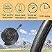 24/26/27.5 X 1.95 Inch Folding Bike Tires with 3mm Anti Puncture Proof Protection for Mountain Bicycles (24X1.95/2 Tires 2 Tubes)