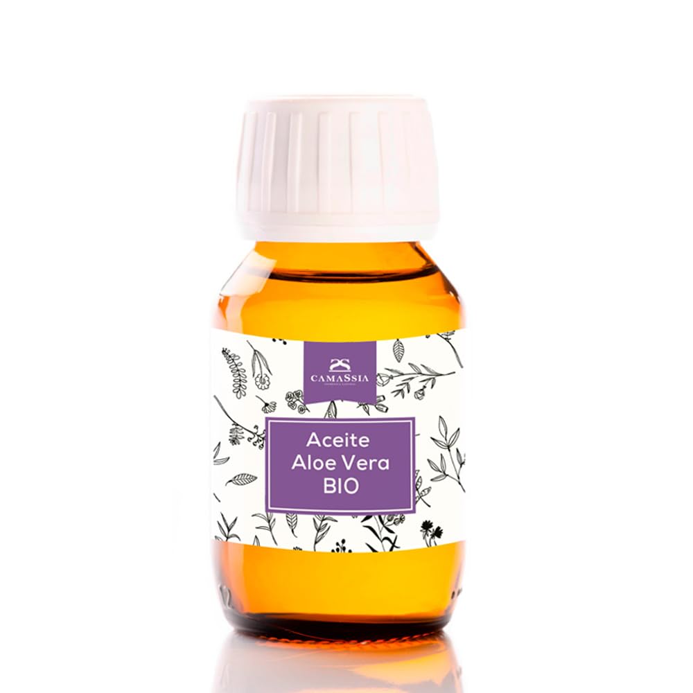 Camassia Aceite de Aloe Vera BIO | Aceites vegetales | Extracto de Aloe Vera ecológico en Aceite de Girasol ecológico | 1000ml
