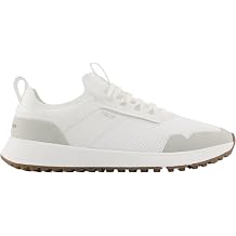 TRUE Linkswear Women's All Day Knit Four Golf Shoes - 4 Way Stretch Knit Upper, Lightweight, Breathable, Flexible Off-Course Traction, Vintage White - 10