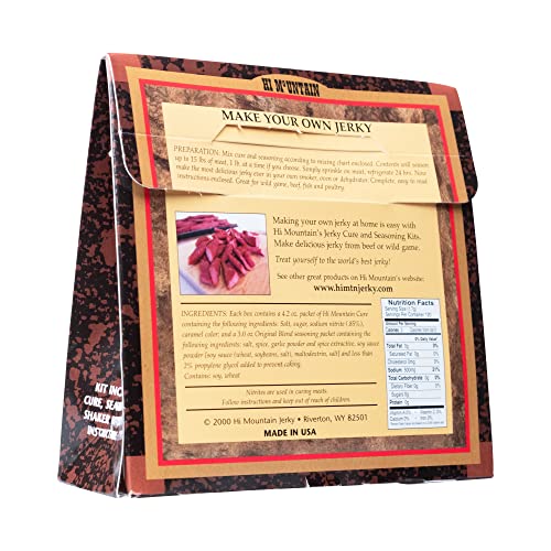 Hi Mountain Jerky Cure & Seasoning Kit - Original Blend, 1 Box #TOP1