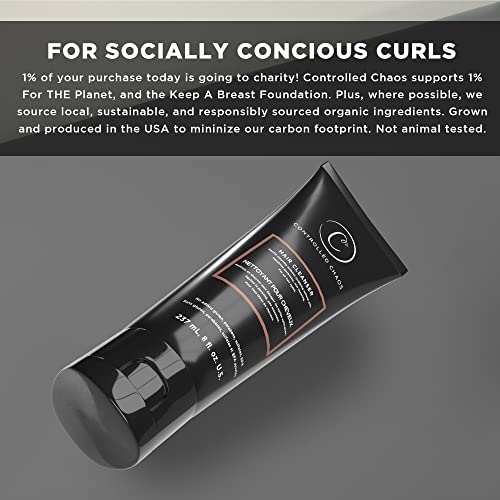 Controlled Chaos As Seen On Shark Tank Bundle Package Of Curl Defining Cream & Hair Shampoo - Curly Hair Products To Control Frizz & Nourish All Hair Types #TOP7