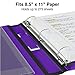 Staples 1-Inch 3-Ring Better Binder, Durable View Binder for Office & School Organization, Purple, 3-Pack