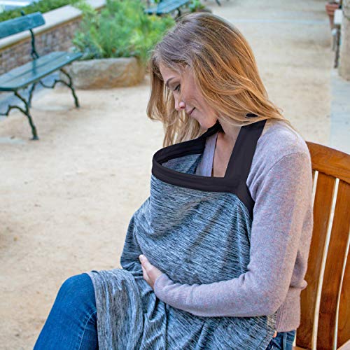 Bebe Au Lait Zip & Switch Nursing Cover - Grey & Stripes(Pack Of 2) #TOP3