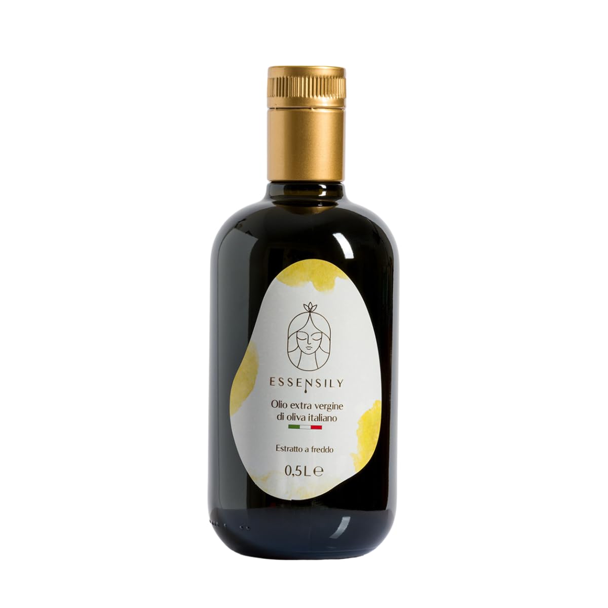 Huile d’Olive Extra Vierge 100% Italienne – Extraction à Froid – Récolte Manuelle – Bouteille 500 ml – Essensily