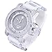metaltree98 Men's Fashion Hip Hop Bust Down Heavy White Silicone Band Watch WR 7758 SWH