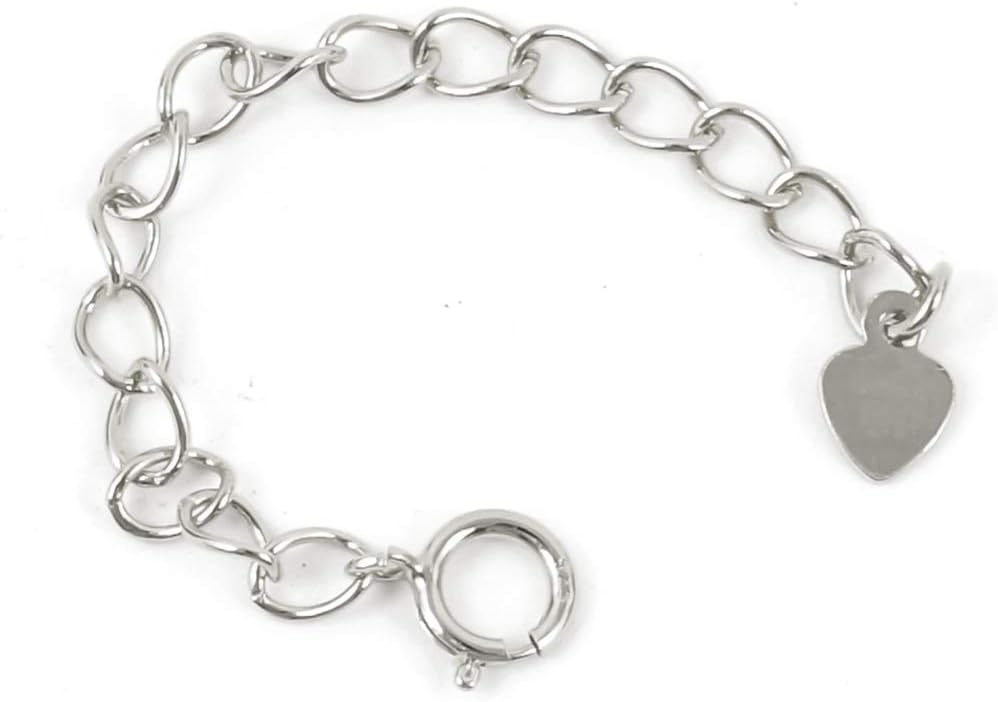 1pc Adabele Authentic 925 Sterling Silver Chain Extender Cute Removable Adjustable 4 inch Extension for Necklace Anklet Bracelet SS299-4