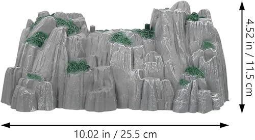 Miniatura 4 de Rockery Accessories - Túnel de tren, modelo de túnel de tren realista de plástico para niños, túnel de juego para escenarios ferroviarios de 25, 5 x