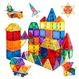 JMHRJKL 60 Piezas de Bloques de construcción, Mega bloks 3D, con Ventanas y automóviles de Colores, Un Edificio...