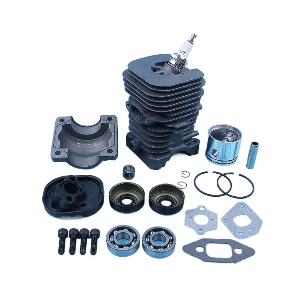 Pieza DE Recambio Kit de Junta de Sello de cojinete de cigüeñal de Disco de pistón de Cilindro Compatible con H 335 435 440 338 438 444 Revestimiento de Motosierra