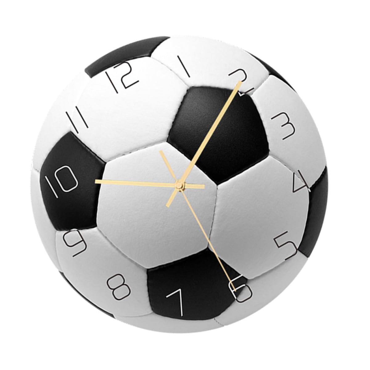 Horloge murale silencieuse acrylique football grands chiffres arabes