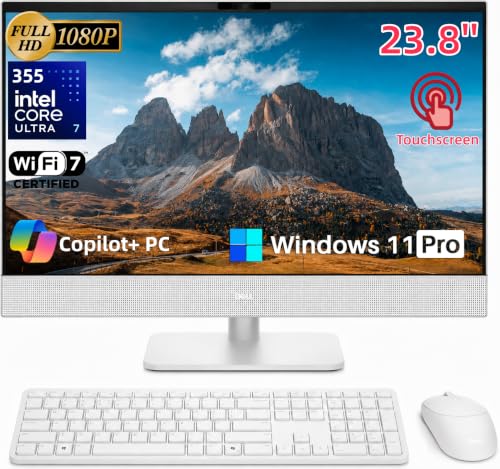 Image of Dell 24 All-in-One Touchscreen Desktop Computer, 32GB DDR5 RAM, 1TB SSD