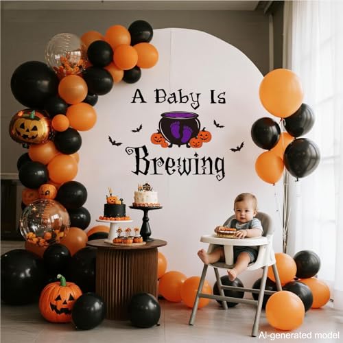 Vinilo decoración baby shower Halloween 10 pulgadas miniatura 6