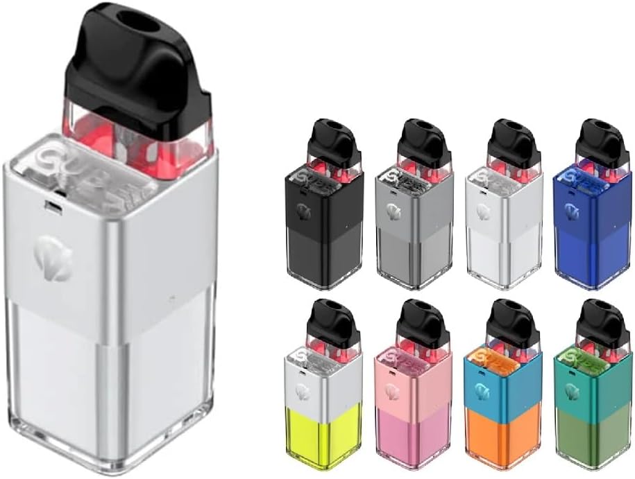 XROS CUBE Pod Starter Kit Electronic Cigarette VAPE 900mAh 2ml (Silver)