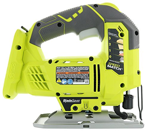 RYOBI One+ P5231 18V Lithium Ion Cordless Orbital T-Shaped 3,000 SPM Jigsaw (Battery Not Included, Power Tool and T-Shaped Wood Cutting Blade Only) - Image 2