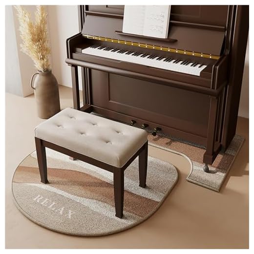 Hixingo Alfombra Insonorizada para Piano Vertical, Alfombrillas Aislamiento para Piano Alfombra Acustica Insonorizada Antideslizantes para Estudio, Sala de Música (Arenas movedizas,110 * 110cm)
