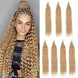 Material:Our Deep Wave Crochet Hair is Made of low~temperature synthetic fiber,soft texture,looks real and natural,skin friendly,it's Pre~looped and easy to install.