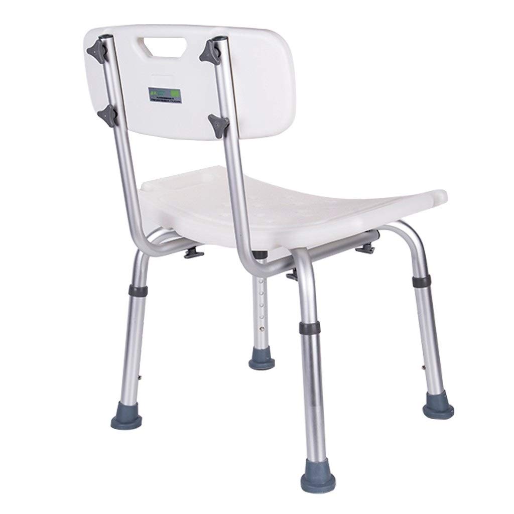 Sillas de ducha de la economía y de heces for los ancianos o discapacitados con Volver - ajustable asiento for la ducha, bariátrica Calificación del baño de asiento for los usuarios de mayor tamaño, B