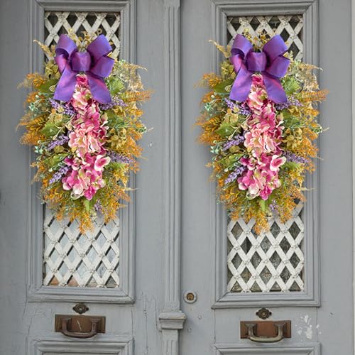Couronne de fleurs durables pour décoration vivante et sans entretien