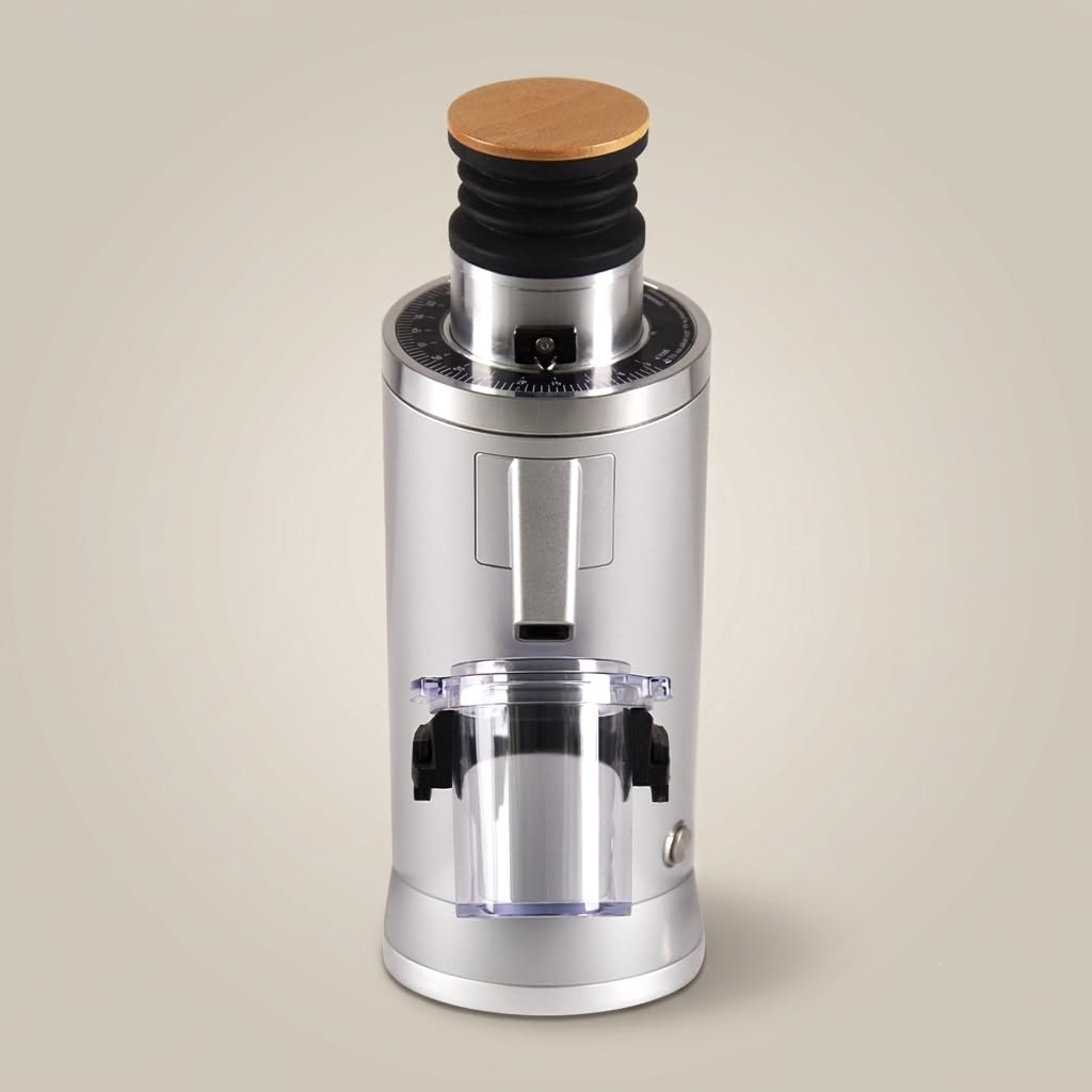 ROASTLY DF54 Kaffeemühle Gen 3 III V3/V4, Elektrische Einzeldosis-Kaffeemühle, Nahezu Retentionsfrei (Silber)
