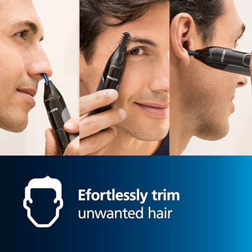 Philips Nose trimmer Series 3000 Nasenhaar-, Ohrenhaar- und Augenbrauentrimmer mit...