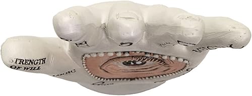 Miniatura 3 de Pacific Giftware Figura de mano de quiromancia, estatua coleccionable de poliresina y soporte para joyas, 4.33 x 2.56 x 8.86 pulgadas