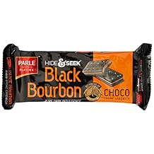 Parle Hide and Seek Black Bourbon, Chocolate, 100 grams 3.5 oz - India - Vegetarian