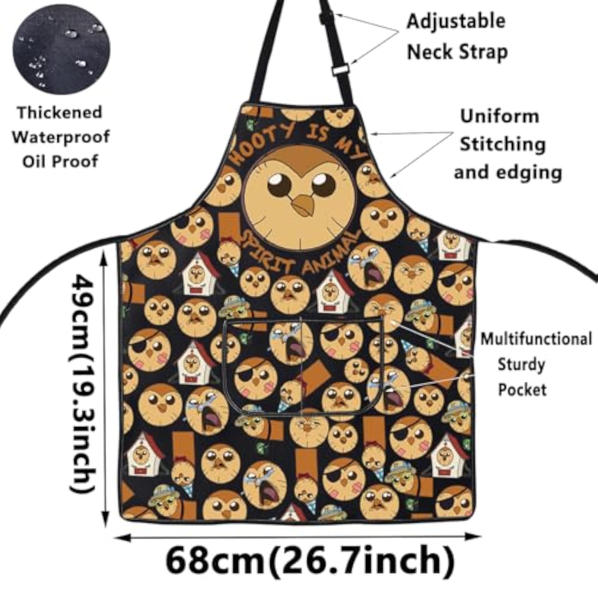 Night Owl Adjustable Grilling Apron Gift